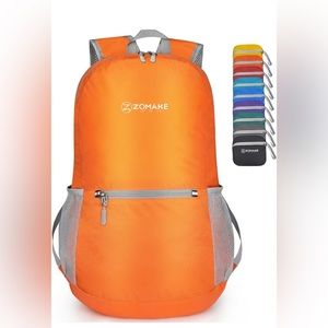 NEW Water resistant orange backpack